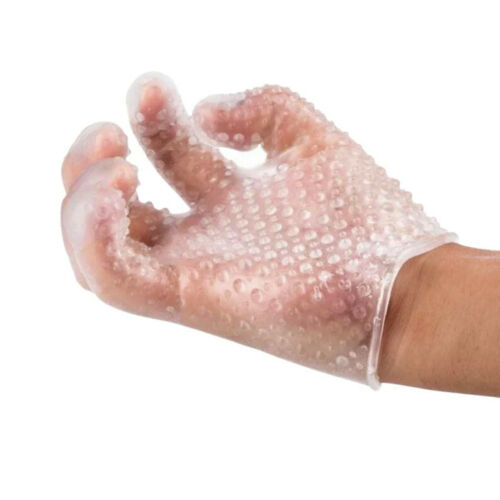 Clear Textured Masturbation Glove