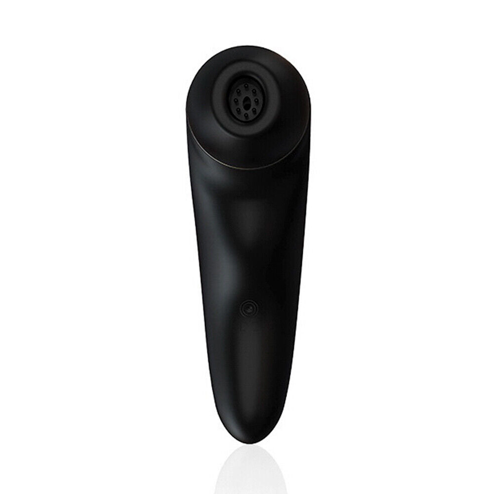 Black 40 Function Rechargeable Vibrator with Nipple and Clit Suction