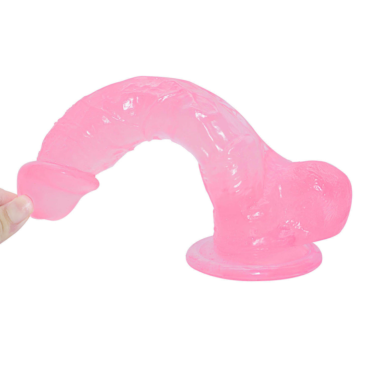 Big 9 Inch Realistic Pink Suction Cup Dildo