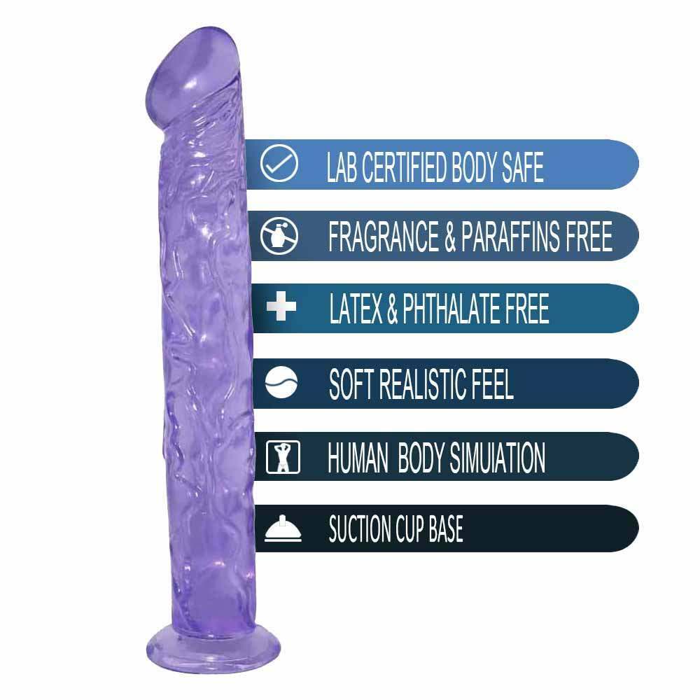 Massive 13 Inch Thick Purple Suction Cup Dildo