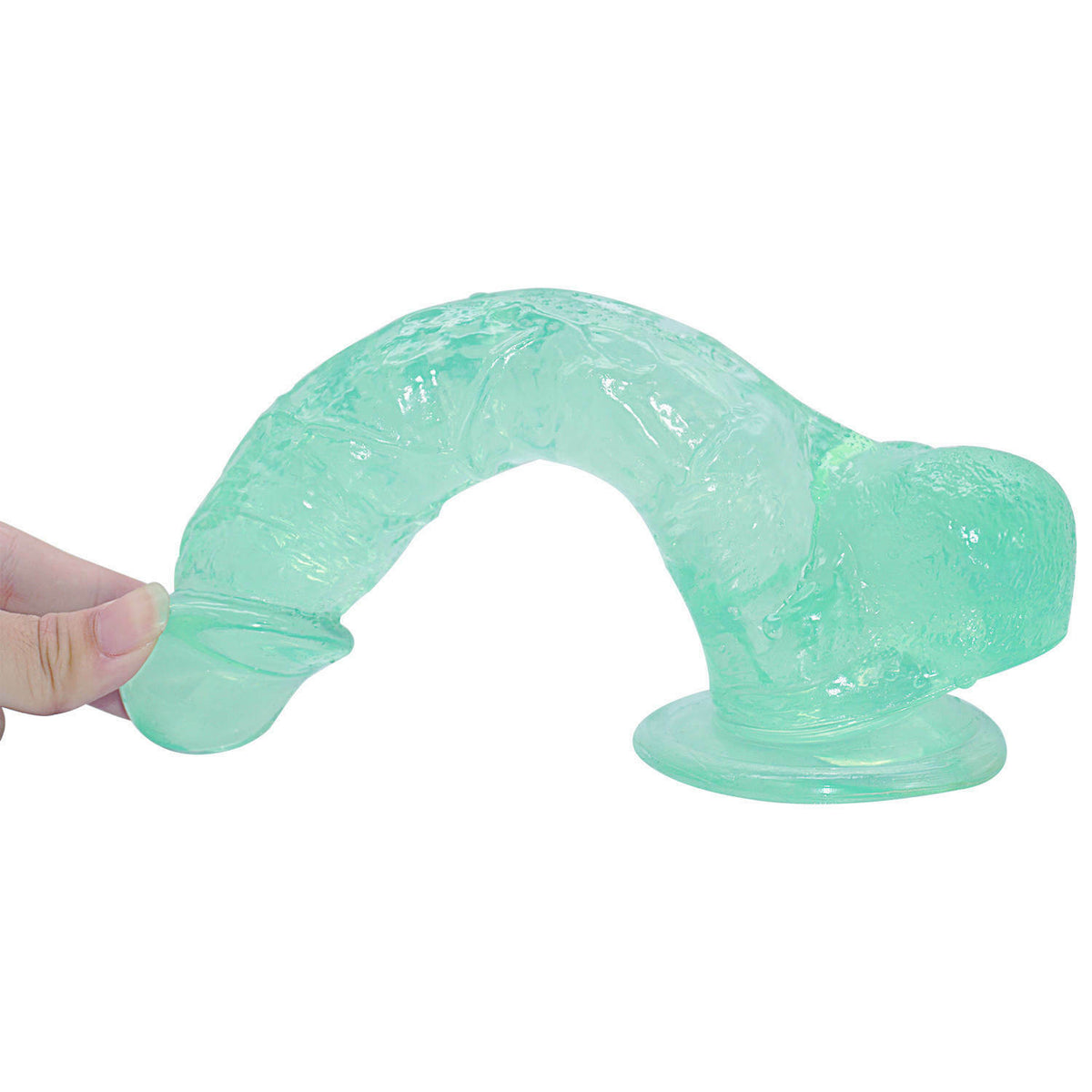 Big 9 Inch Realistic Green Suction Cup Dildo
