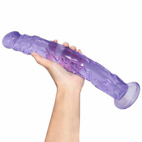 Massive 13 Inch Thick Purple Suction Cup Dildo