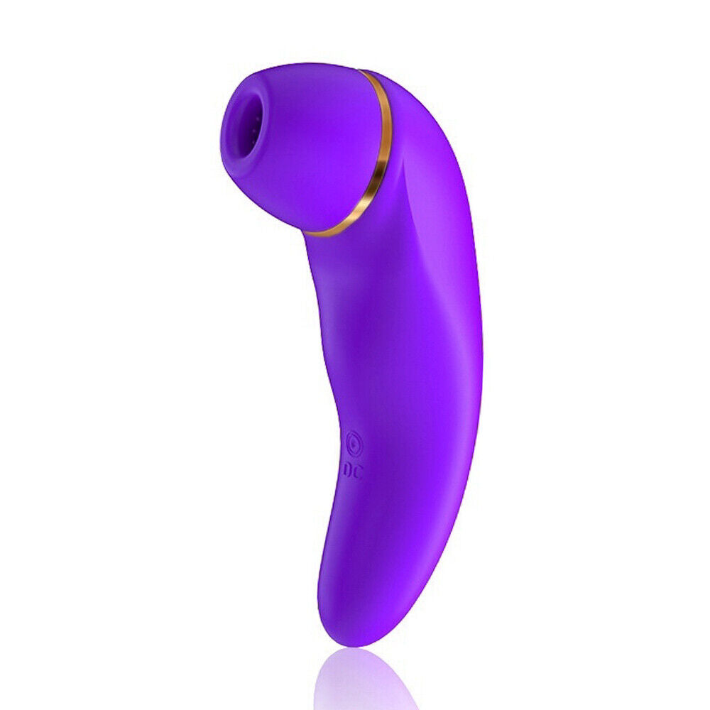 Purple 40 Function Rechargeable Vibrator with Nipple and Clit Suction