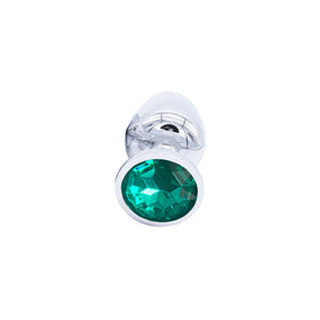 Green Jewel Stainless Steel Butt Plug