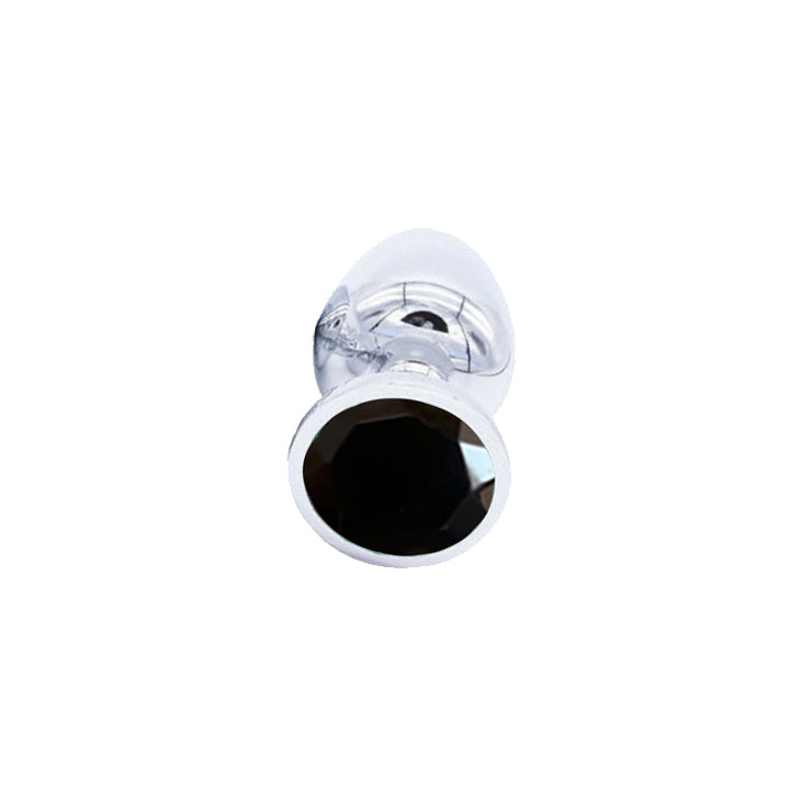 Black Jewel Stainless Steel Butt Plug