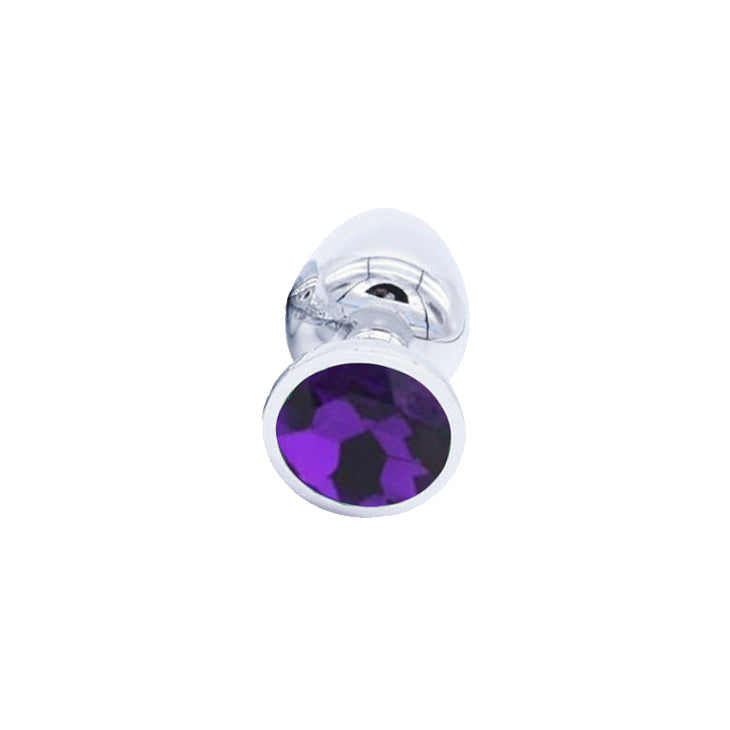 Purple Jewel Stainless Steel Butt Plug