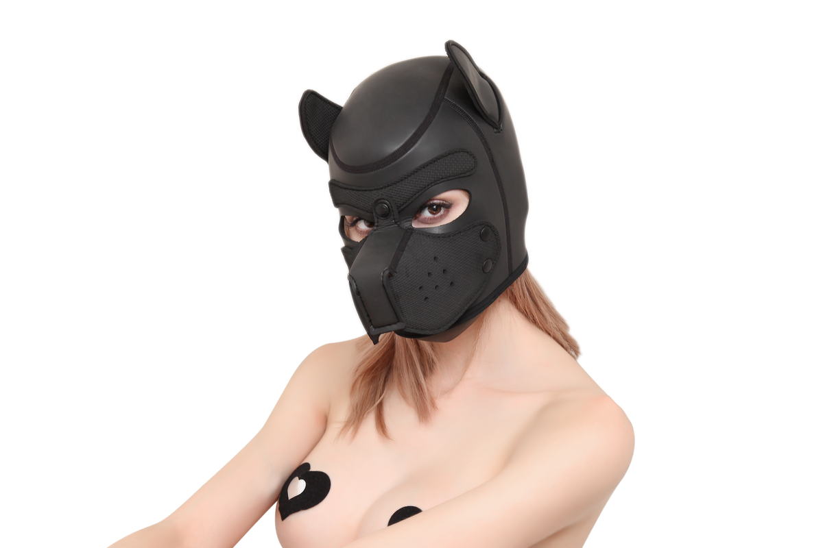 Puppy Mask with Removable Muzzle