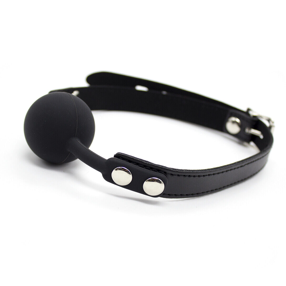 Faux Leather Rubber Ball Gag