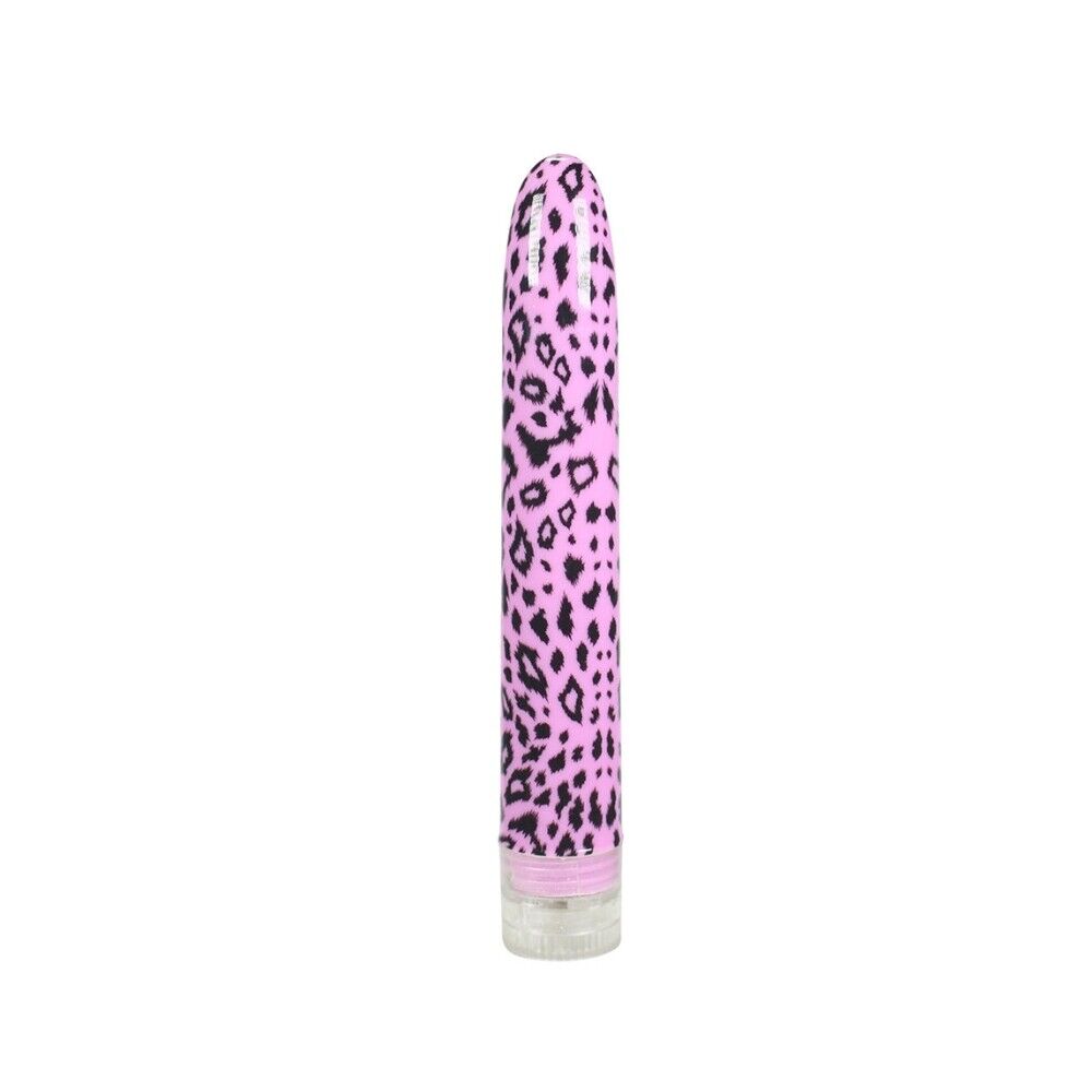 7 Inch Multi Speed Pink Leopard Print Bullet Vibrator