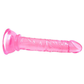 Beginners Small 5 Inch Suction Cup Anal Pegging Dildo - Pink