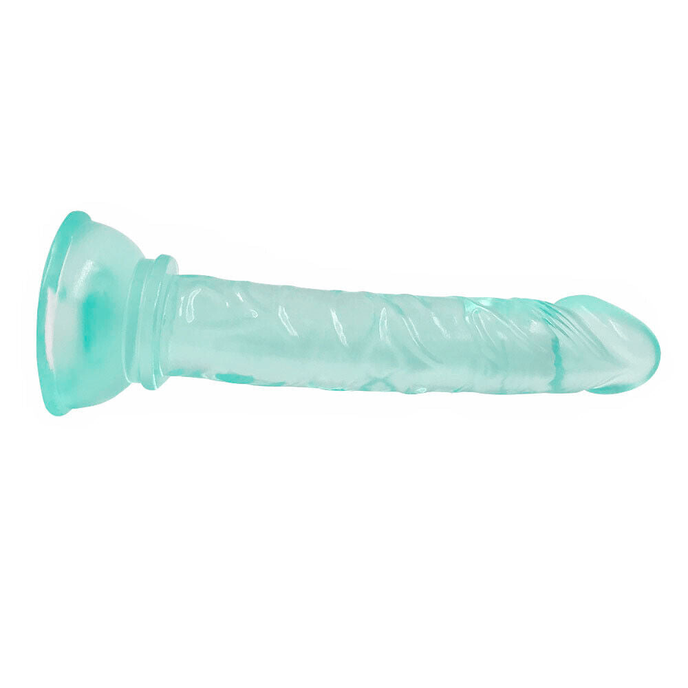 Beginners Small 5 Inch Suction Cup Anal Pegging Dildo - Green