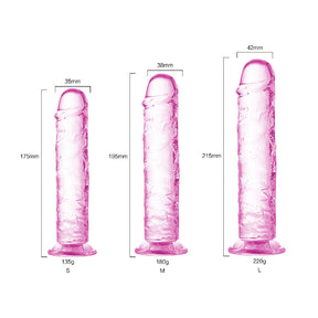 Straight Suction Cup Dildo - Pink