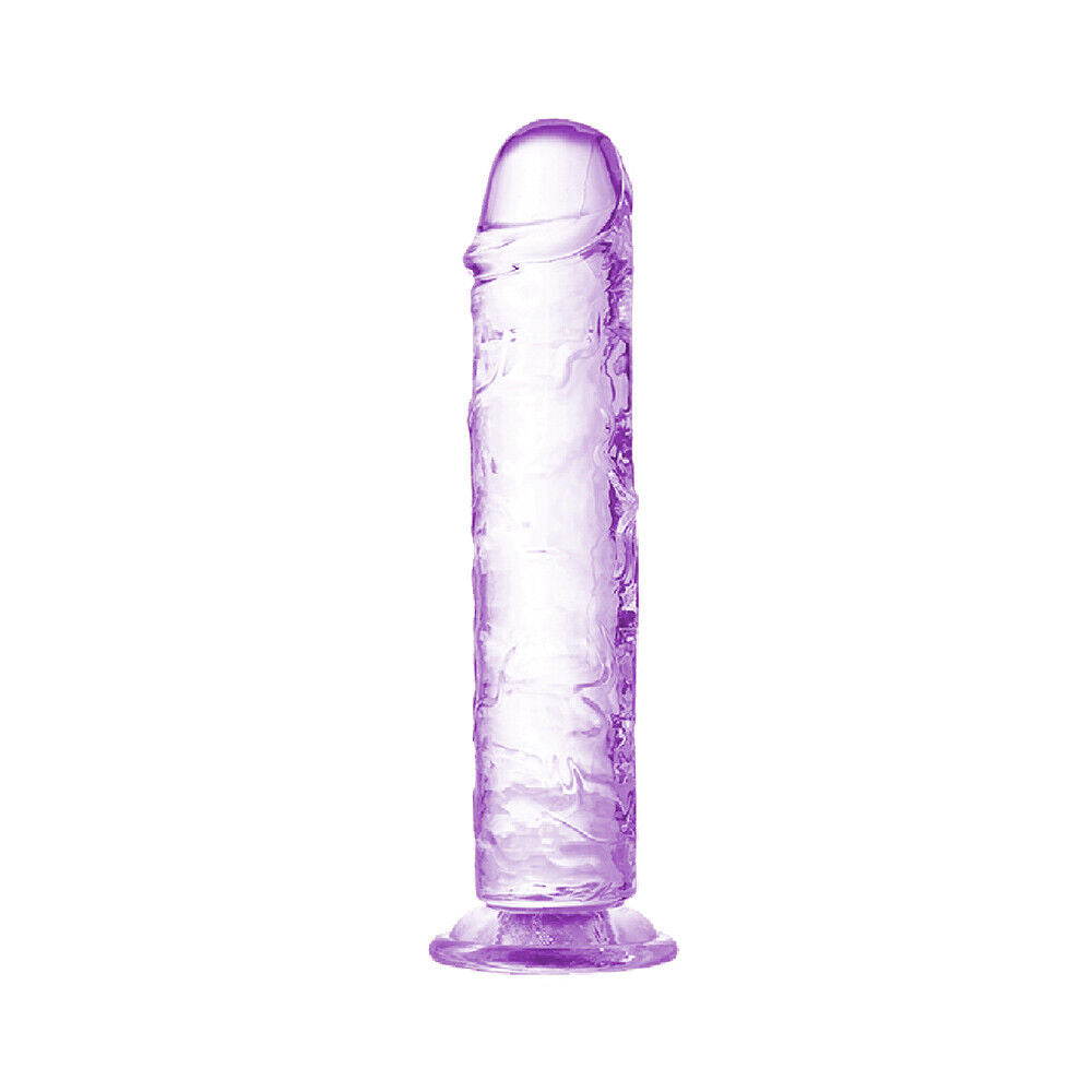 Straight Suction Cup Dildo - Purple