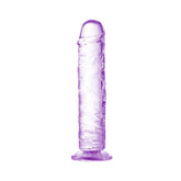 Straight Suction Cup Dildo - Purple